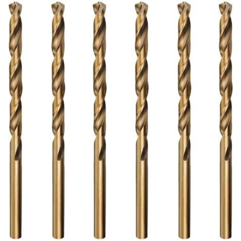 6pcs M35 Foret Cobalt Metal Hélicoïdaux, 2mm HSS Forets Meche Metal Professional pour Inox Alliage Alliage de Haute Température Titane Cuivre Fer (1/5)