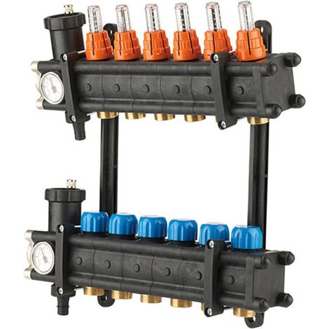 Collecteur PCBT Polyamide - entrées F26/34 - 5 départs 3/4EK