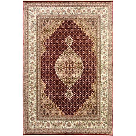Tapis de Tabriz Tapis Mahi - Tapis persan - 300x200cm, Rectangular - 92% Laine vierge, 8% Soie - Noué main - Rouge (1/5)