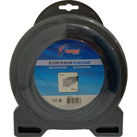 Kawapower Hilo de nylon trenzado 4 mm 21 m (1/2)