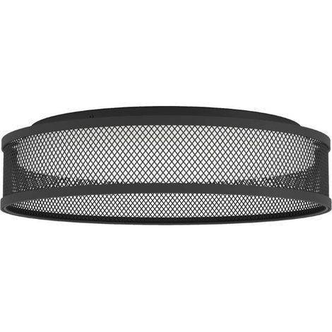 Plafond Luppineria Steel LED 20W 3000K H: 9,5 cm Ø38,5 cm (1/3)