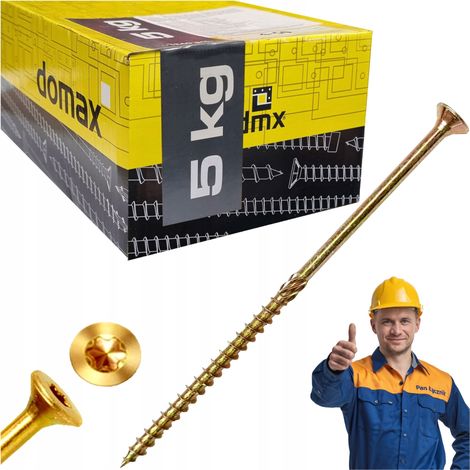 Vis à bois coniques 5x120 - Torx TX25 - 5 KG - Résistantes et durables - Idéales pour vos projets (1/5)