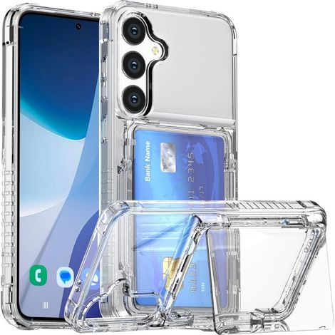 Funda para Samsung Galaxy S24+ Plus, tarjetero, transparente (1/5)