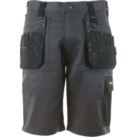 Stanley - Pantalones cortos de trabajo para hombre, talla 2, gris/negro 49973/50 (1/4)