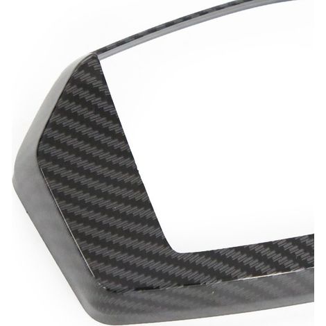 Carbon fiber instrument frame for Yamaha NMAX155 motorcycle, wear and water resistant instrument protection accessory. (1/3)