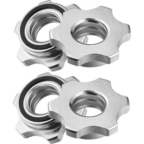 Écrou antidérapant en fonte pour haltères, collier de serrage double (1/5)