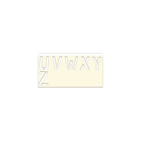POCHOIR SOPPEC LETTRE U À Z EN PVC 1MM D'ÉPAISSEUR RÉUTILISABLE -451725