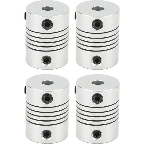 Accouplement arbre 5mm en alliage d'aluminium, jeu de 4 raccords flexibles pour axe de 40mm, adaptateur de pompe à eau modifié. (1/5)
