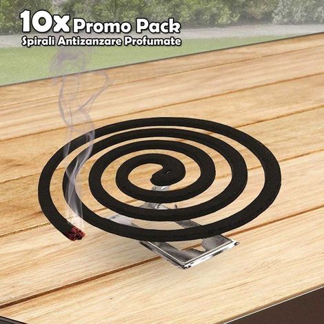 10 Pezzi Spirali Antizanzare Citronella Confezione Profumatore Per Uso Esterno (1/3)