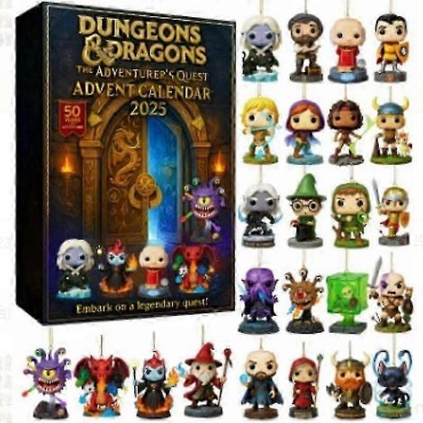 Calendrier de l'Avent D&D avec des surprises en boîte pour Noël