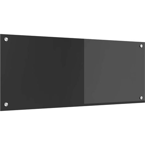 Küchenrückwand Dunkelgrau 100 x 40 cm Gehärtetes Glas