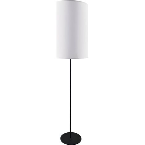 Lampada da terra Lamego nera paralume bianco 170cm E27 Shilo (1/2)