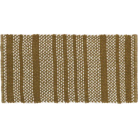Tapis adele coton/polyester 45x90 cm - vert kaki - Tendance (1/4)