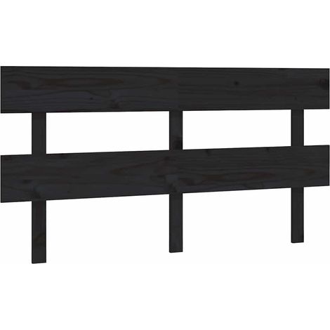 Maison Exclusive - Cabecero de cama madera maciza de pino negro 1 (1/5)