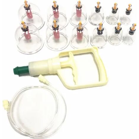 Ventouses avec pompe à vide pour traitement et massage, lot de 12-AquaForge (1/5)