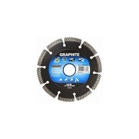 Disque diamanté graphite 57H868 230x22x8,0x2,5mm, type de segment X, gravé au laser, matériaux durs MPA EN13236