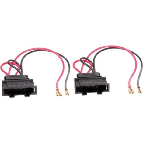 Lot de 2 adaptateurs de connecteurs d'enceintes pour Skoda, Seat et VW, réf. 1316-01, raccordement audio auto