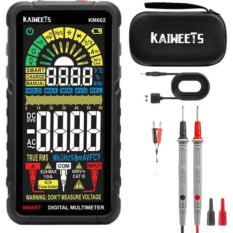 Multimetro digitale, misurazione intelligente, protezione di sicurezza, KM602 (1/2)