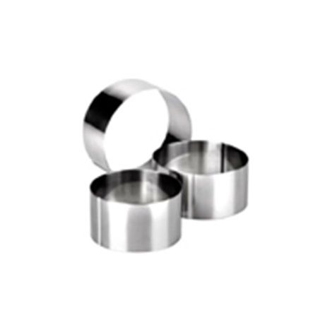 ibili Set de aros de repostería acero inoxidable plata