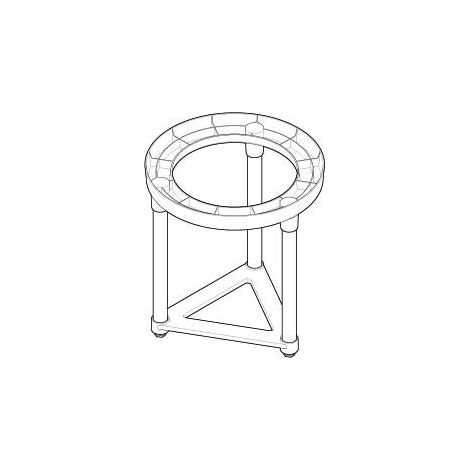 Saunier Duval – Trépied chauffe-eau réglable 1,5m – Support pour appareils de chauffage – Pour chantiers humides et terrains accidentés