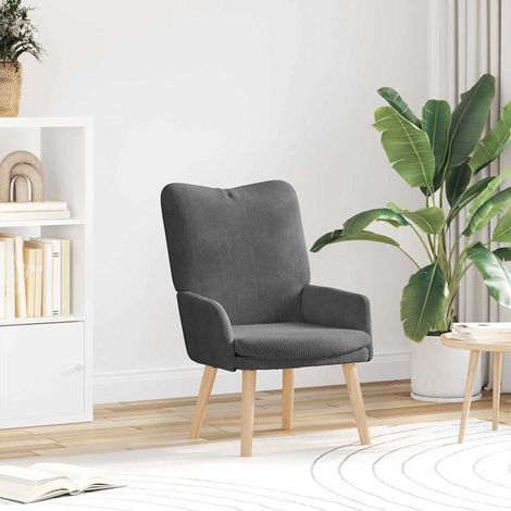 Sessel Dunkelgrau 63 x 67 x 94 cm Stoff