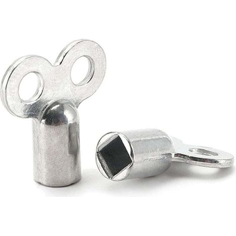 2 pièces clé de purge universelle pour radiateur, clé pour radiateur, clé de purge taille universelle, pour tous les radiateurs (1/4)