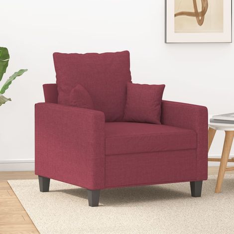 Fauteuil-Chaise de relaxation-Fauteuil Relax Rouge bordeaux 60 cm Tissu 129707 (1/5)