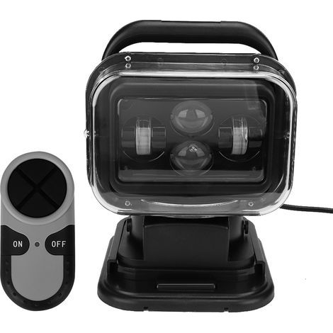 Projecteur LED étanche avec télécommande 60W, pour bateau, voiture et extérieur (1/5)