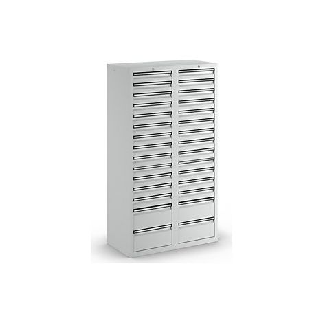 Cajonera  H x A x P 1800 x 1000 x 500 mm  26 cajones de 100 mm