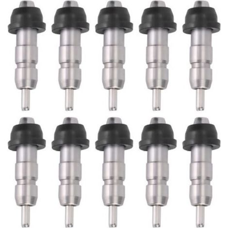 Lot de 10 abreuvoirs automatiques à tétine en acier inoxydable pour poulets, accessoires pour l'élevage (1/5)