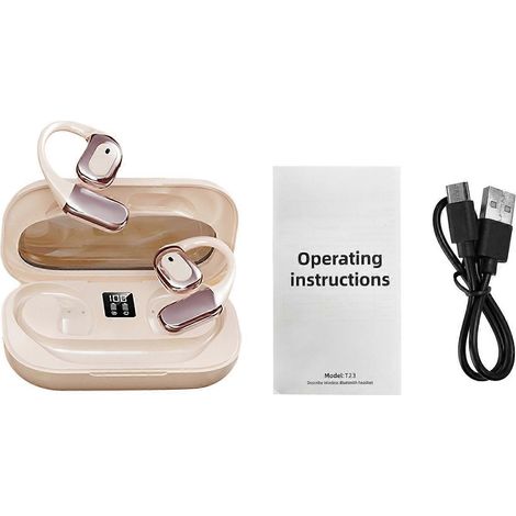 Écouteurs avec traduction vocale, traduction en temps réel dans 138 langues, sans fil, Bluetooth, traduction bidirectionnelle, 3 modes, compatibles (1/4)