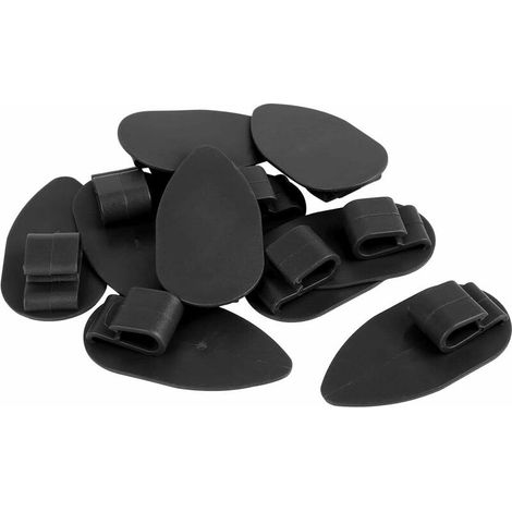 Voiture Sol Tapis Fixation Clips Antidérapant Boucle Noir 28x56mm 20pcs (1/5)
