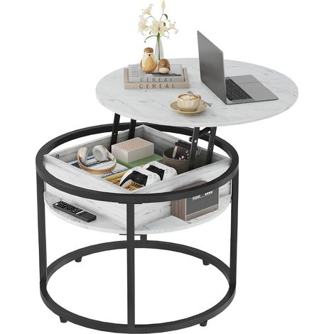 Mesa de centro, moderna, 60 x 60 x 48 cm, roble (1/5)