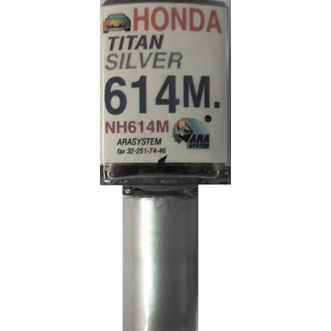 Réparation de rayures par retouche de peinture argent titane Honda NH614M (1/5)