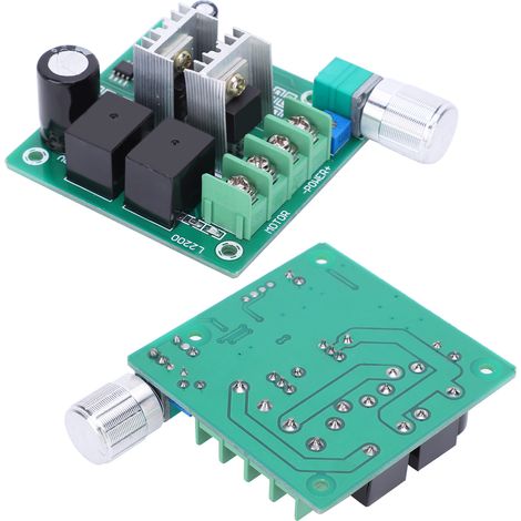 Module de contrôle de vitesse PWM pour moteur CC 6V-55V, rotation automatique avant/arrière, temps de réponse réglable de 5 à 20 secondes, 6V/12V/24V/36V/48V (1/5)