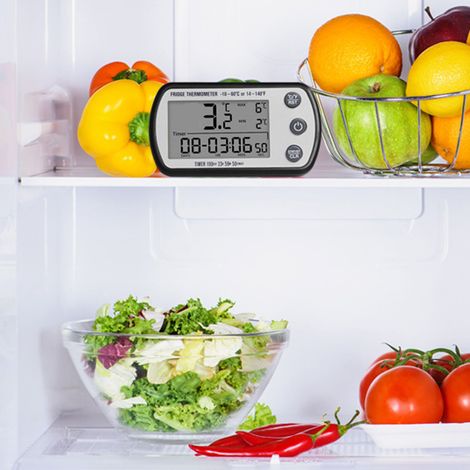 Thermomètre Frigo et Congélateur LCD Magnétique IPX4, 2 Unités Thermomètre Frigorifique (1/5)