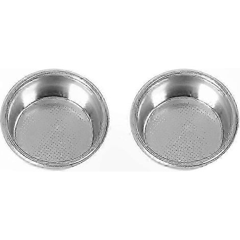 54-mm-Kaffeefilter, 2er-Set Siebe für halbautomatische Espressomaschinen, bodenloser Filterhalter als Zubehör (1/5)