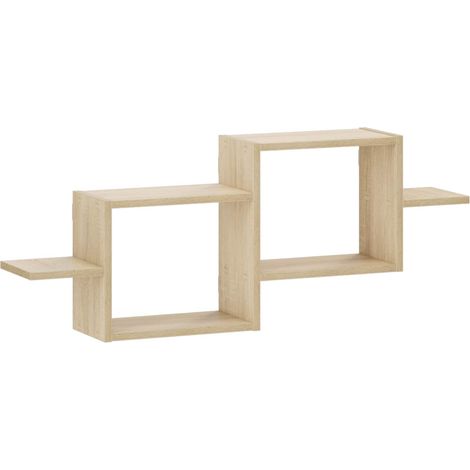 Wall Shelf Sonoma Oak 95 x 17 x 37 cm Engineered Wood vidaXL (1/5)