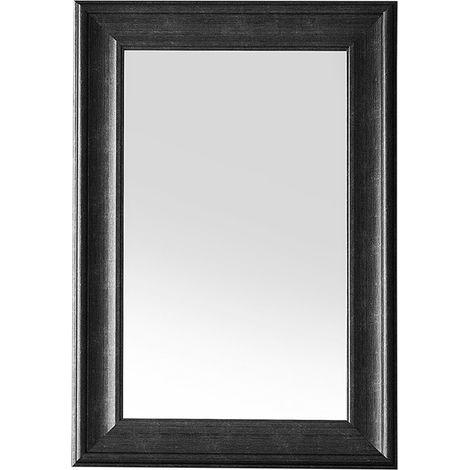 Espejo de pared negro 61 x 91 cm material sintético estilo minimalista escandinavo Lunel (1/5)