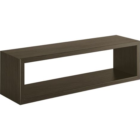 Mensola parete rettangolare rovere scuro scaffale salotto soggiorno camera Regolo