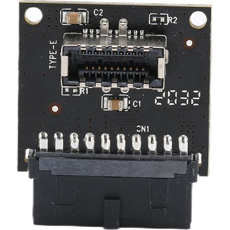 Carte mère USB 3.0 avant 19 broches vers 3.1 portable 5 Gbps débit Type‑E connecteur panneau frontal (1/5)
