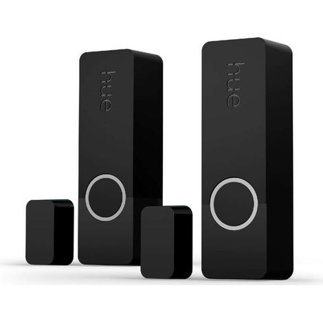 Contact sensors - Philips Hue - Secure - x 2 - Black - Easy installation - App control