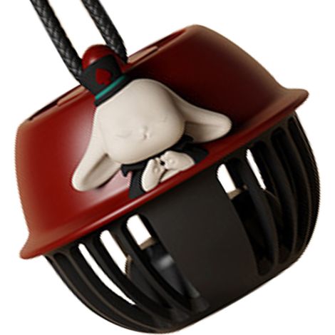 Ventilateur de cou sans pales tendance avec cloche de cirque rechargeable, portable pour enfants, mini ventilateur USB Magic Rabbit (1/5)