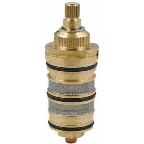 Robinet thermostatique de douche en laiton avec cartouche et poigne pour mitigeur de douche (1/4)