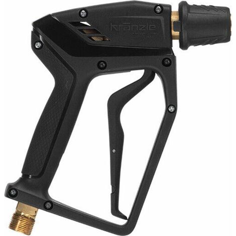Kränzle – Pistolet d'arrêt de sécurité pour nettoyeur haute pression – Ergonomique et confortable – Raccord enfichable D12 – 12500