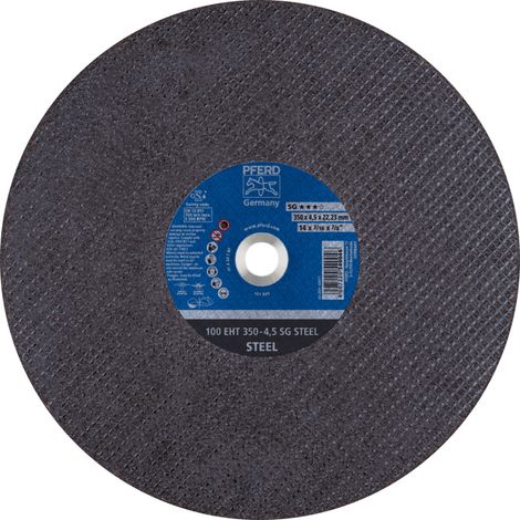 PFERD TOOLS Trennscheibe Trennschleifer EHT 350x4,5x22,23 mm SG STEEL für Stahl (100 m/s) 10 Stk