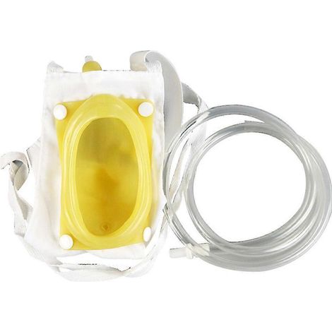 Poche de recueil urinaire pour femmes avec système anti-reflux, poche à urine portable en latex scellée. (1/5)