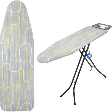 Funda para tabla de planchar, 127 cm x 47 cm, mezcla de algodón y poliéster, superficie antiadherente, diseño que favorece la generación de vapor, ajuste personalizado con cremallera. (1/5)