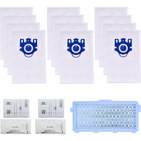 Sacs d'Aspirateur HEPA Filtre pour Miele GN Hyclean 3D Efficiency Complete C2 C3 Compact C1 C2 S5000 S8000 Sac Pièces de Rechange (1/4)