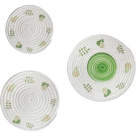 Sets de table ronds tissés antidérapants pour salle à manger C-- (1/5)